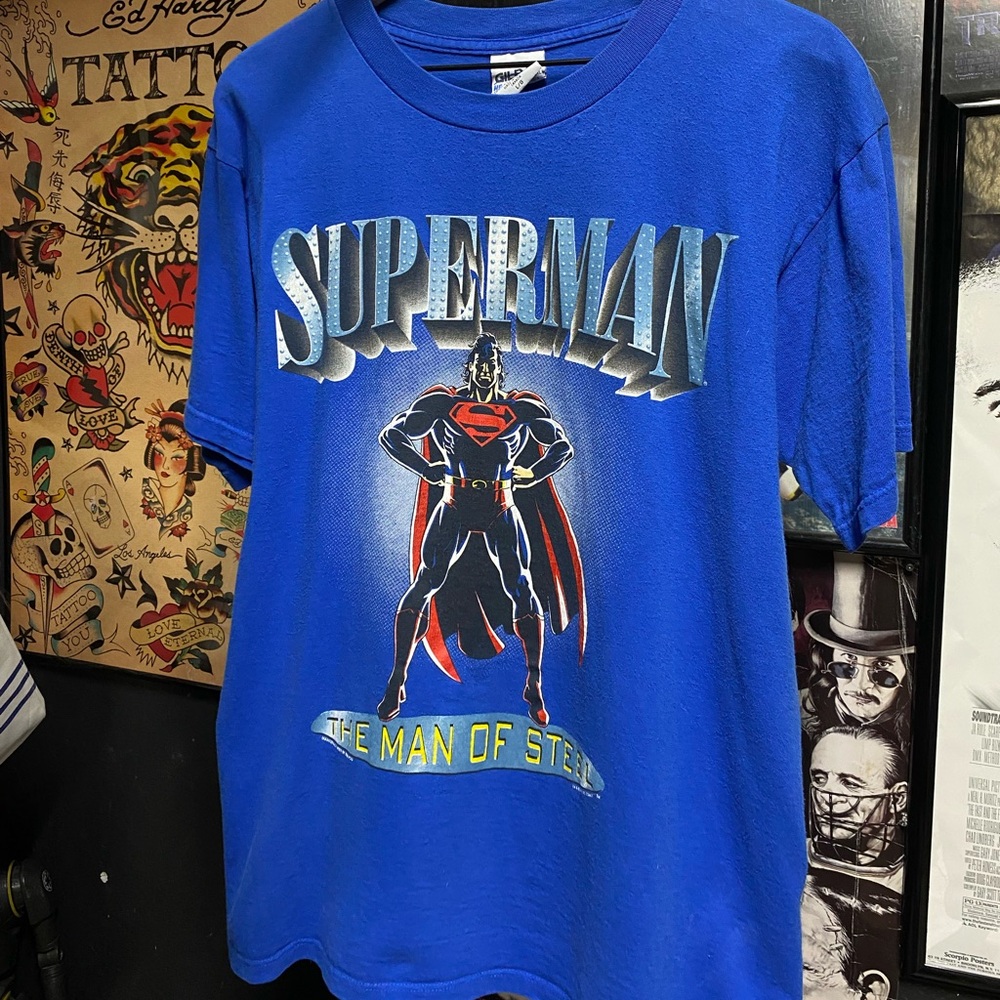 Vintage 90’s Superman T-Shirt Vtg Dc Comics Tee Medium